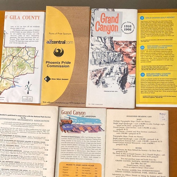 RARE Grand Canyon Collectable Paper Memorabilia 1900s Hidden Trails Lodging Etc - Picture 7 of 7